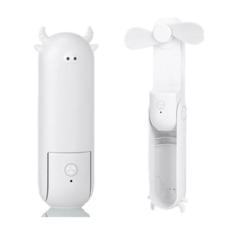 Handhållen Mini Fläkt Calf Style Usb Laddning Abs Vit 3-delad