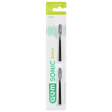 Gum Sonic Daily Spazzolino Batteria Refill Black Testine Di