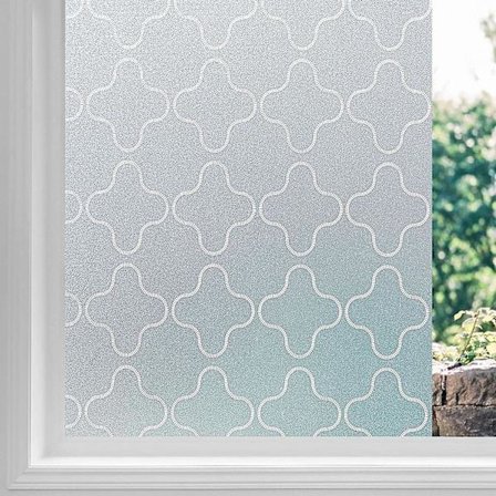 Uusi tuote, tarttumaton staattinen lasin ikkunansuojakalvo makuuhuoneeseen, kylpyhuoneeseen, olohuoneeseen, toimistoon 45*200cm