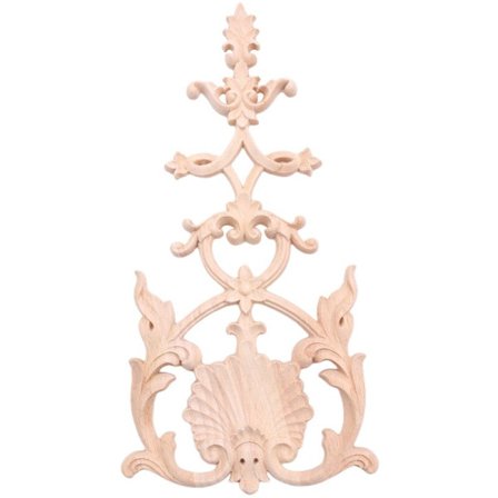 1X Vintage kaiverrettu puinen seinävalaisin Craft Decor 3