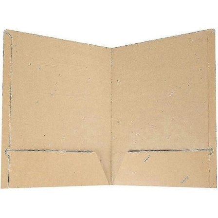10-pakning Pappmappe med Klaff A4 Kraftpapir Liners Innlegg Filmappe