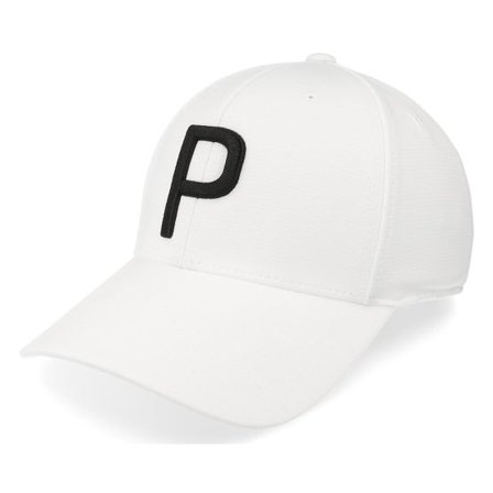 Puma - Vit adjustable Keps - Kids P Cap White Glow/Black Adjustable @ Hatstore