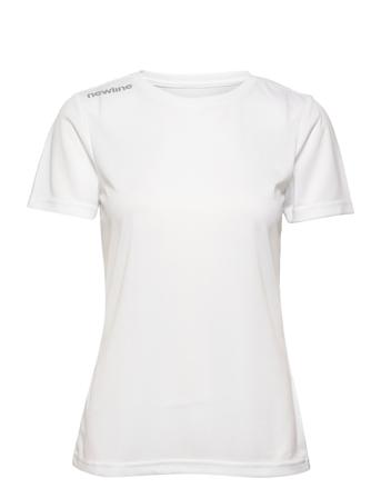 Women Core Functional T-Shirt S/S T-shirt Top Hvid Newline