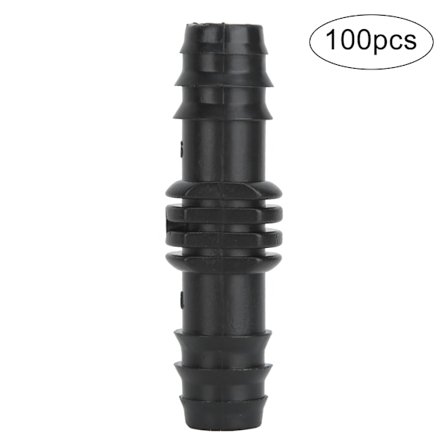 Svingrør Koblingsstykke PP Havevanding Vandingssystem Tilbehør 16mm 100 stk. Lige Igennem