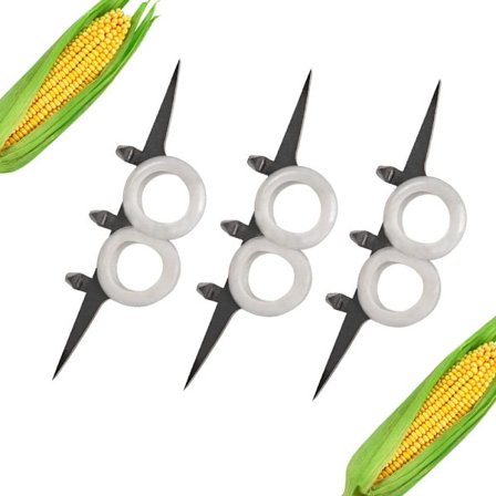 3-pak majsskræller, majskolberemover, skrælle-, afskaller-, tærske-, skæreværktøj, rustfrit stål, fjerner, strimler, skraber, skaller, landbrugshøst