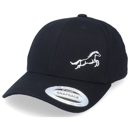 Kiddo Cap - Kids Horse Jumping Black Adjustable Adjustable Black Cap - @ Hatstore