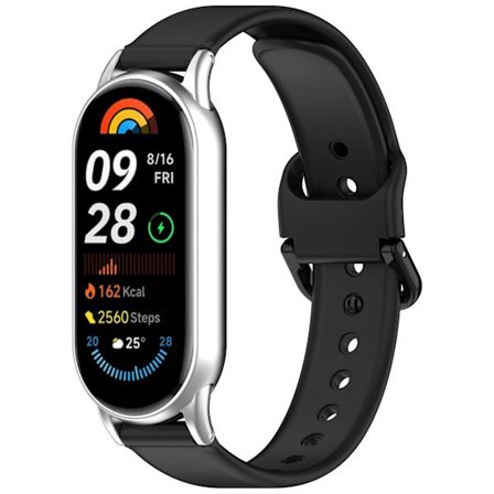 Yksinkertainen silikoniranneke Xiaomi Mi Band 8/9 -älykellolle
