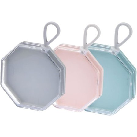 3 stk. Box Puff Box Sminkepudder Puff Pudder Puff Beholder Sminketilbehør Puddersvamp Beholder Kosmetisk Foundation Etui