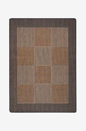 InHouse Group - Slätvävdmatta Brick - Svart - Slätvävda mattor - 200X300 - Från Homeroom