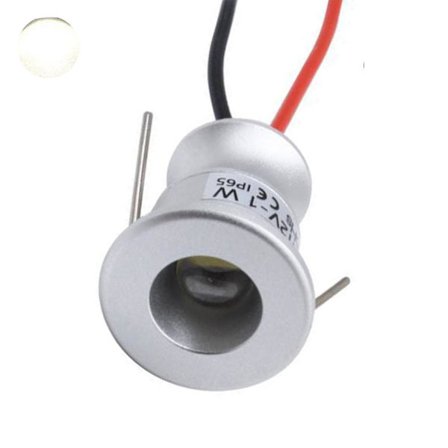 1w LED Mini Spotlight 15mm Uttak Innfelt Spotbelysning Dc12v Ip65 Taklampe