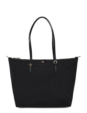 Lauren Ralph Lauren Nylon Large Keaton Tote Bag - Black - ONE SIZE