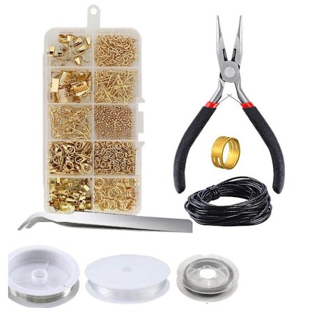 Smykkefremstillings- og reparationsværktøjssæt Smykkefremstillingssæt Smykkefund Starter Kit Smykkeperlefremstilling og reparation