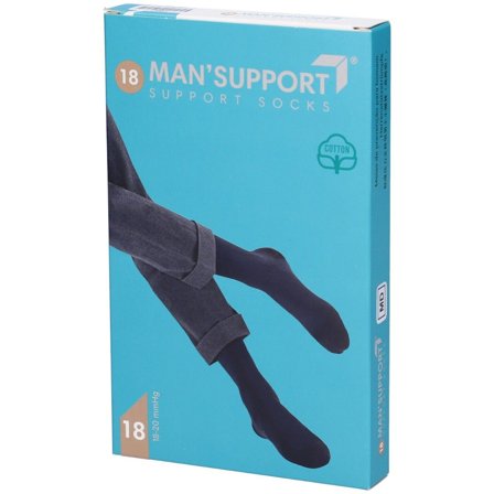 Man Support 18 Cotone Gambaletto 18 Nero 2