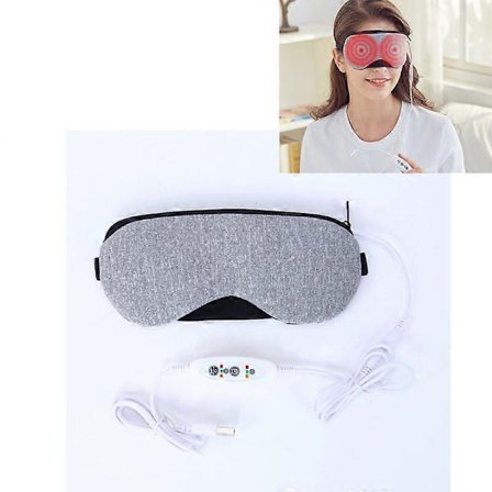 Oppvarmende massasjeøyemaske, øyemassasje, kreativ kompakt oppvarmende øyemaske for å hjelpe med søvn, øyemaske