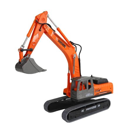 Grävmaskin Leksak 360-graders Rotationsbar Flexibel Grävarm 1:36 Skala Ornt Engineering Vehicle Leksak