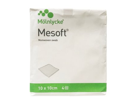 Mesoft Kompresser, Usteril, 10 x 10 cm, 100 stk.