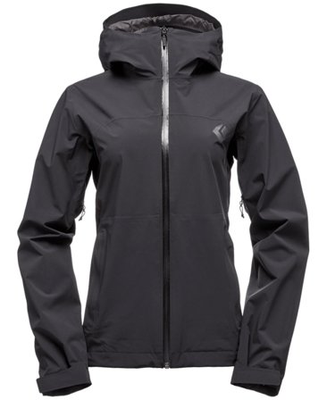 Black Diamond W Stormline Stretch Rain Shell Svart