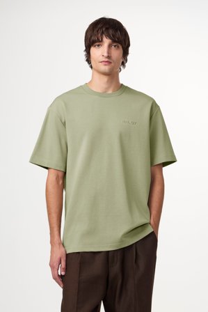 NN.07 Nat 3457 Tee Male Green Organic Cotton Blend