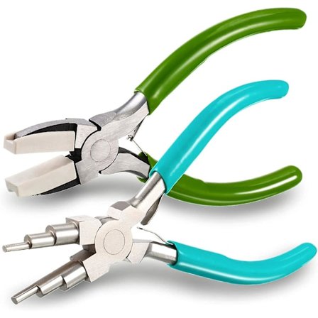 2 korupihtiä, sisältäen 6-in-1 sormuspihdit, korusormuspihdit, nylonkärkipihdit