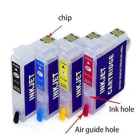 Korkealaatuinen 603xl 603 täytettävä mustekasetti Arc-sirulla Epson Xp-3100/home Xp-3105 Workforce Wf-2830dwf/wf-2835dw/wf-2850dwf/wf-2810dwf -