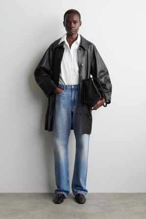 COS Women's Camisa De Algodón Relaxed Fit in Blanco