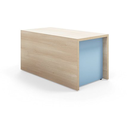 Scenemodul TOGETHER, L800 B400 H400 mm, ask, himmelblå