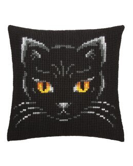 Broderikit Kudde Katt - Vervaco