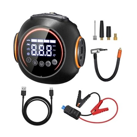 Motorcyklar Trådlös luftkompressorpump Bildäckspump Inflator Electric Compact