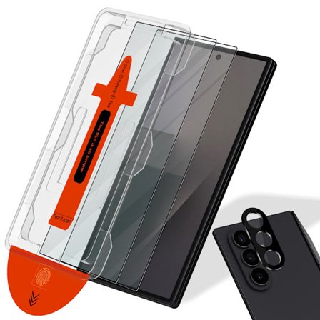 2-Pack Samsung Z Fold 7 Skärmskydd & 1-Pack linsskydd - Härdat Glas | [Automatisk Installation] - Bubbelfritt
