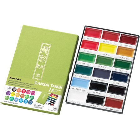 ZIG Kuretake Gansai Tambi Aquarelle Lot de 18