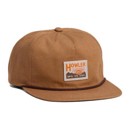 Howler Bro's Unstructured Snapback Hats HB Manufacturing Co. - Brown O