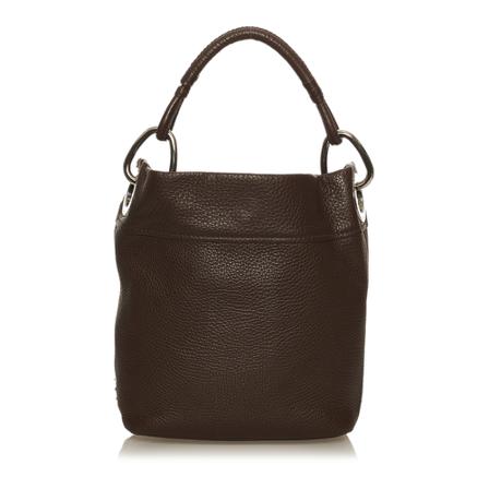 Prada Vintage Pre-owned Vitello Daino Shoulder Tas , Bruin , Dames , Maat: ONE Size Vintage Tassen
