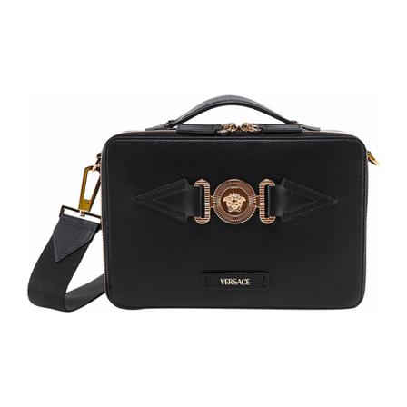 Versace, Shoulder Bag 10060051A03190 Zwart, Heren, Maat:ONE Size