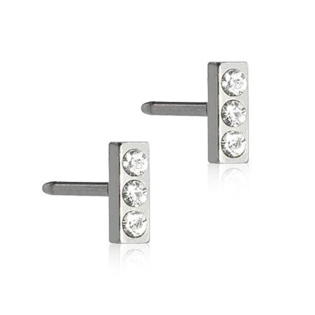 Blomdahl Örhängen NT Petite Brilliance Straight Crystal 5mm