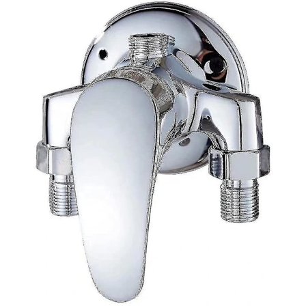 Vægmonteret Enkeltgrebs Messing Brusesæt