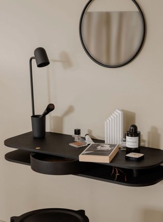 Buddy bordlampe H49 - sort