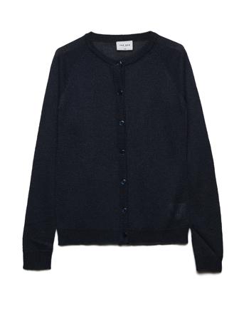 Aya Glitter Cardigan Noos Blue The New