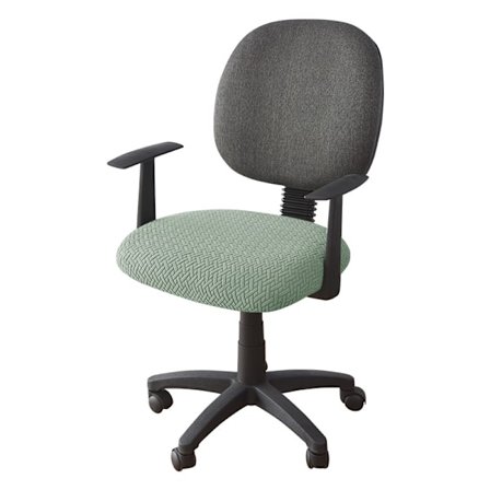 Elastiske, tøyelige spandex-stolstrekk, vaskbare trekk for kontorstoler, spisestoler, bryllupsfestdekorasjon (grønn)