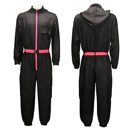 Squid Game 2 NPC Kostumer Squid Games Uniform Cosplay Kostumer Squid-Game Kostume til Mænd Kvinder Sort Jumpsuit