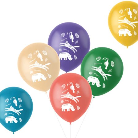 Zoo Kalas Ballonger 6-pack - Partyninja.se