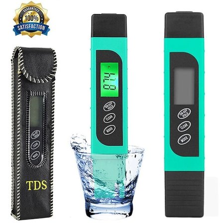 Vatten TDS-mätare, Vattenkvalitetstestare, HASFINE 3-i-1 TDS Digital Konduktivitetsmätare, EC & Temperaturmätare