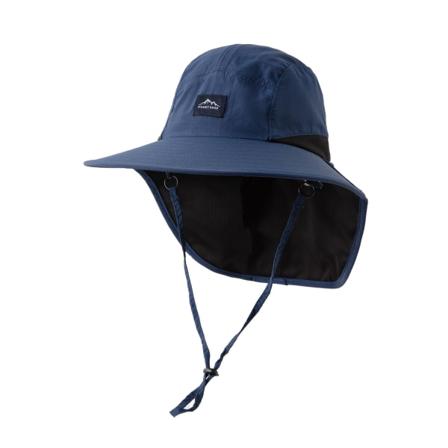 Solhatt med andningsf?rm?ga Fiskarkeps med nackskydd navy blue