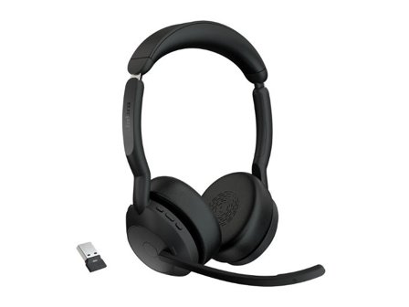 Headset JABRA Evolve2 55 UC BT USB-C - Lyreco - Kontorsmaskiner - Headset och telefoner - Headset - Trådlösa