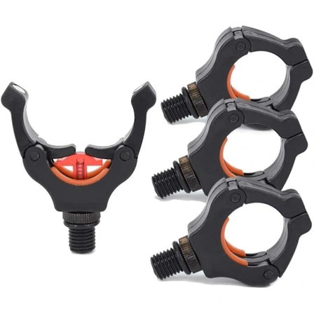 NY-sett med 4 fiskestangholdere - Perfekt for karpefiske -