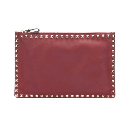 Valentino Vintage, Clutches Rood, Dames, Maat:ONE Size,leer