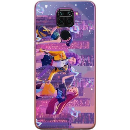 Yhteensopiva Puhelinkuori Xiaomi Xiaomi Redmi Note 9 Tulevaisuutta ennakoiva K-Pop Demon Hunters tyttöryhmän kuvitus neonkaupungin popkulttuuriestet