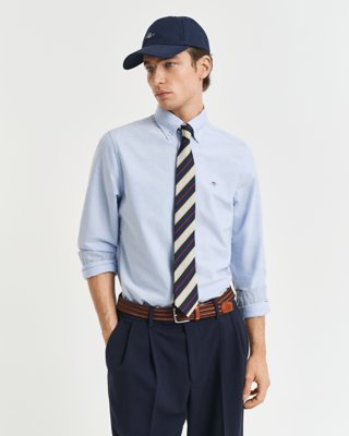 GANT - Oxfordskjorte i slim fit med stretch til herre light blue