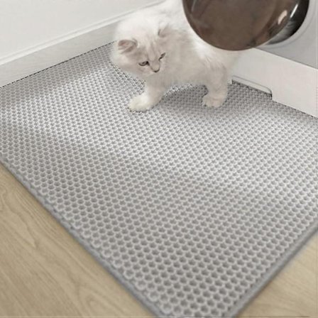 Kattebakke måtte, kattegrus måtte, sandfanger - 40-50CM, grå