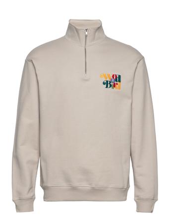 Lass Wirl Half-Zip Beige Woodbird