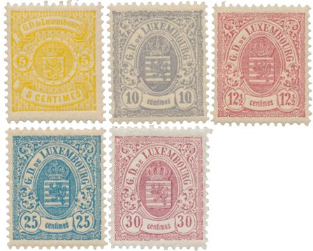 Luxembourg 1880 - MICHEL 39D/41D+43D/44D - Postfrisk